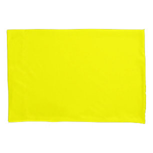 Lemon Yellow Standard Size Pillow Hoesje Paar Kussensloop