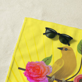 Lemon Yellow Sunshine & Dew Drops Strandlaken