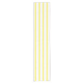 lemon yellow & white stripes korte tafelloper (Voorkant)