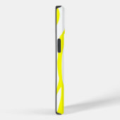 Lemon Yellow Zebra Print Case-Mate iPhone Case (Achterkant / Rechts)