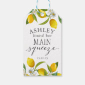 Lemon, ze vond haar belangrijkste knijptas cadeaulabel (Achterkant)