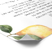 Lemon zegt geen bruid vrijgezellenfeest poster (Hoek)