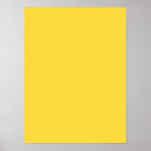 Lemon Zest Yellow Trend Color Gepersonaliseerd Sja Poster