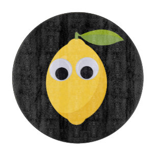 Lemon, zoete vruchten met goede ogen snijplank