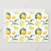 Lemonade bachelorette Itinerary nodigde uit Kaart (Achterkant)