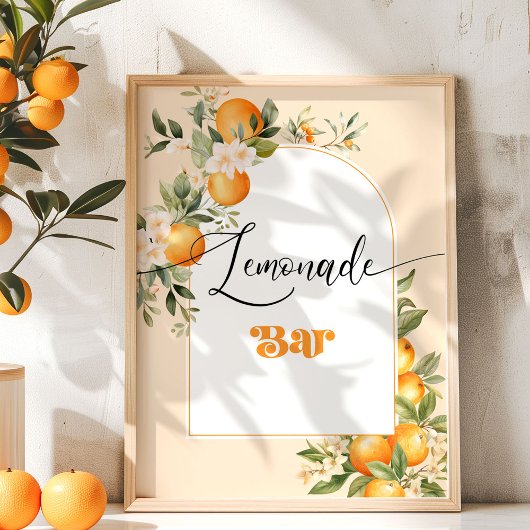 Lemonade Bar petite cuiterie oranges Poster