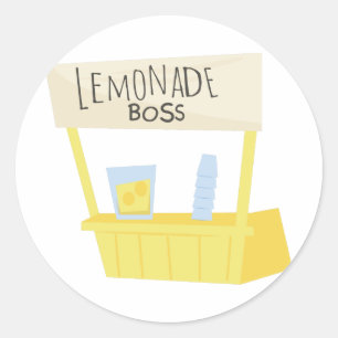 Lemonade Boss Ronde Sticker