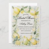 Lemonade Citrus bruids douche uitnodiging (Voorkant / Achterkant)