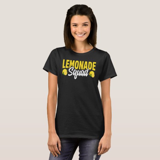 Lemonade Crew Lemon Lover Lemonade Squad Summer Fr T-shirt (Voorkant volledig)