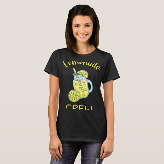 Lemonade Crew Lemonade Stand Baas CEO Fun Entrepre T-shirt (Voorkant volledig)