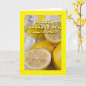 Lemonade Day Card 20 augustus Kaart (Gele Bloem)