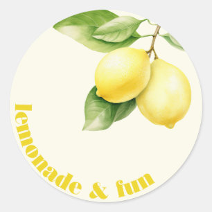 Lemonade et Amusants, Sticker d'anniversaire