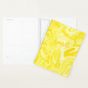 LEMONADE Jaune planificateur annuel Preppy Fun mod