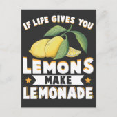 Lemonade Lover Kind Fruit Sour Lemon Briefkaart (Voorkant)
