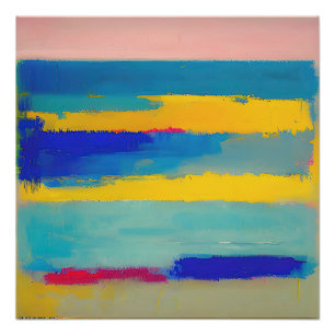 "Lemonade Lullaby" Abstracte kunst Perfect Poster
