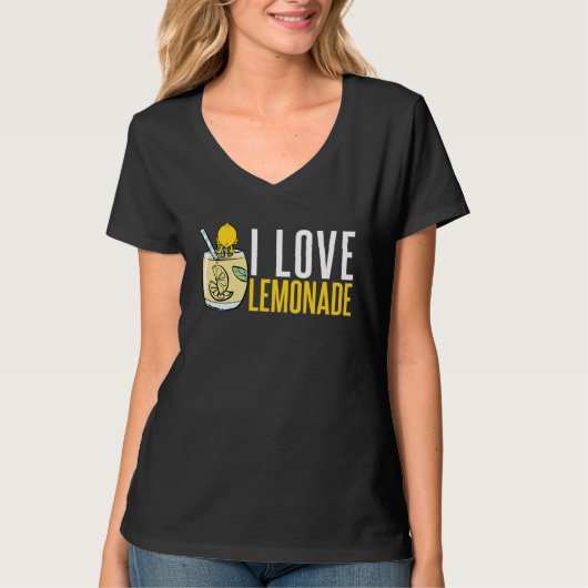 Lemonade Maker   Lemonade Stand I Love Lemonade T-shirt (Voorkant)