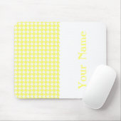 Lemonade Modern Houndstooth met naam Muismat (Met muis)
