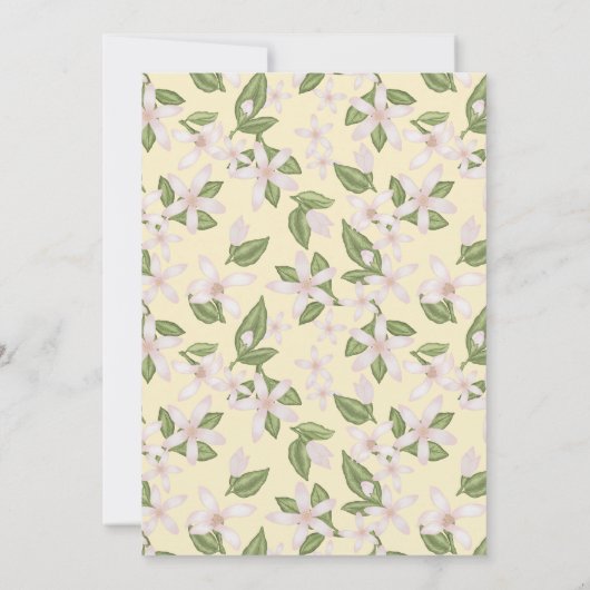 Lemonade rose 1er anniversaire Invitation (Dos)