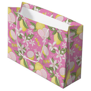 Lémonade rose Anniversaire Fête Grand Sac Cadeau
