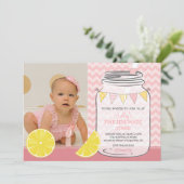 Lemonade rose Invitation de fête d'anniversaire (Debout devant)