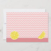 Lemonade rose Invitation de fête d'anniversaire (Dos)