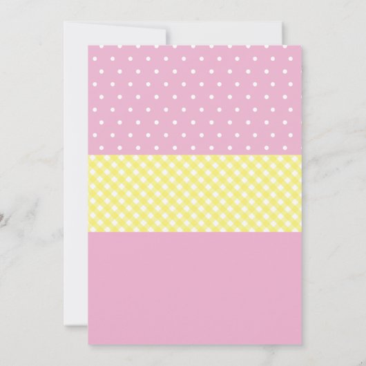 Lemonade rose Premier Invitation de fête d'anniver (Dos)