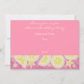 Lemonade rose 'Vous êtes invité' invitation rose (Dos)