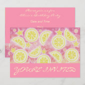 Lemonade rose 'Vous êtes invité' invitation rose (Devant / Derrière)