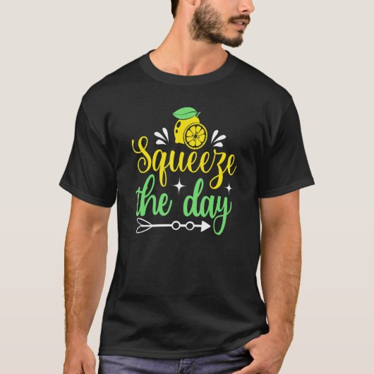 Lemonade Squeeze Day Summer Lemon Juice T-shirt (Voorkant)