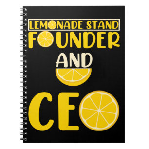 Lemonade stand Boys Girl Funny CEO Notitieboek