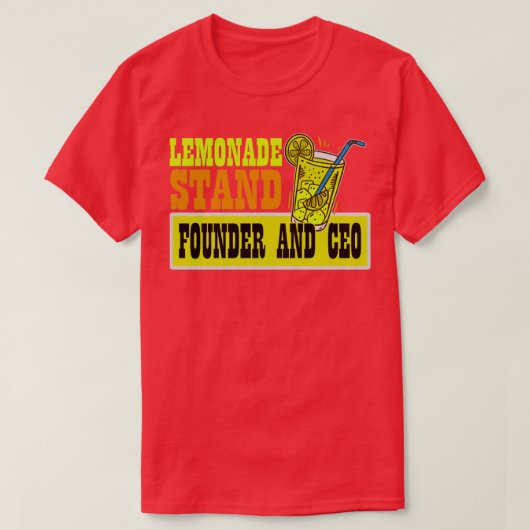 Lemonade stand oprichter en CEO Funny Lemon Juice T-shirt (Design voorkant)