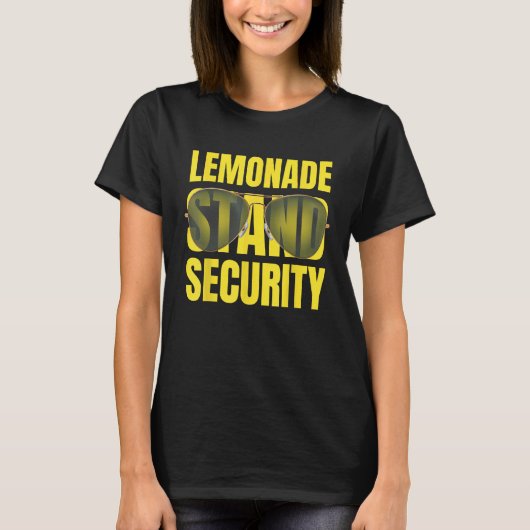 Lemonade Stand Security  Lemon Juice Summer Sungla T-shirt (Voorkant)