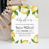 Lemonade Summer Spring Lemon Baby shower Kaart