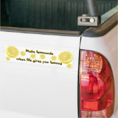Lemonade - wanneer het leven je citroenen geeft bumpersticker (Op Truck)