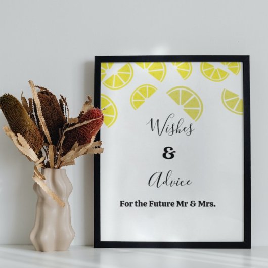 Lemonbridal douche advies & advies poster