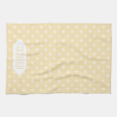 Lemonchiffon gele stippen theedoek (Horizontaal)