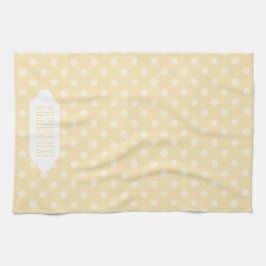 Lemonchiffon gele stippen theedoek