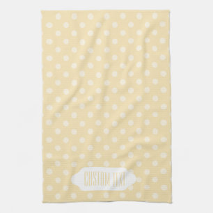 Lemonchiffon gele stippen theedoek