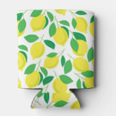 Lemonen en bladeren blikjeskoeler (Achterkant)