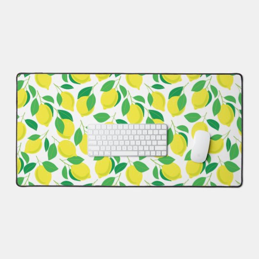 Lemonen en bladeren bureaumat (Keyboard & Muis)