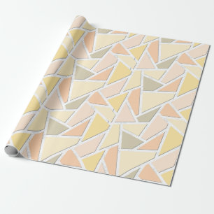Lemongeel mozaïekpatroon cadeaupapier