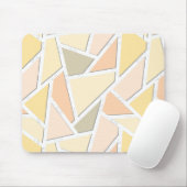 Lemongeel mozaïekpatroon muismat (Met muis)