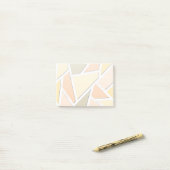 Lemongeel mozaïekpatroon post-it® notes (Op bureau)