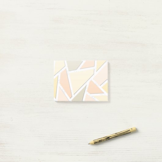 Lemongeel mozaïekpatroon post-it® notes (Op bureau)