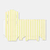 Lemongele en witte snoepjes strepen bedankdoosjes (Uitgevouwen)