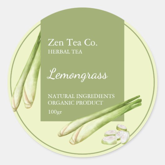 Lemongrass Herbal Tea Étiquette (Devant)