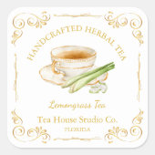  Lemongrass Tea Square Label (Voorkant)