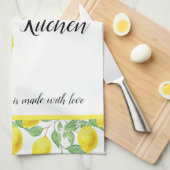 Lemonpatroon personaliseren theedoek (Quarter Fold)