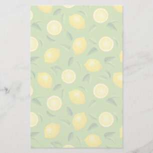 Lemons Achtergrondpatroon Briefpapier