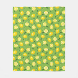 Lemons Achtergrondpatroon Fleece Deken